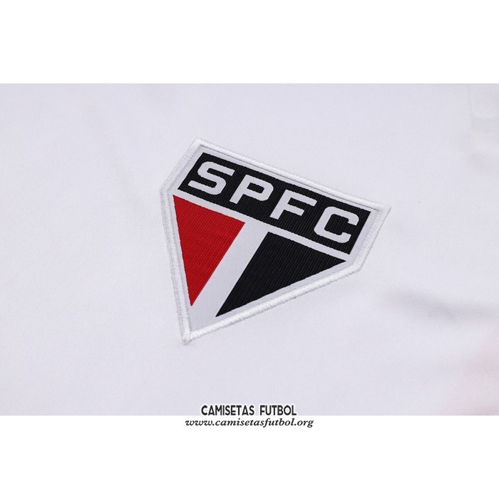 Chandal del Sao Paulo Manga Corta 2023/2024 Blanco - Pantalon Corto